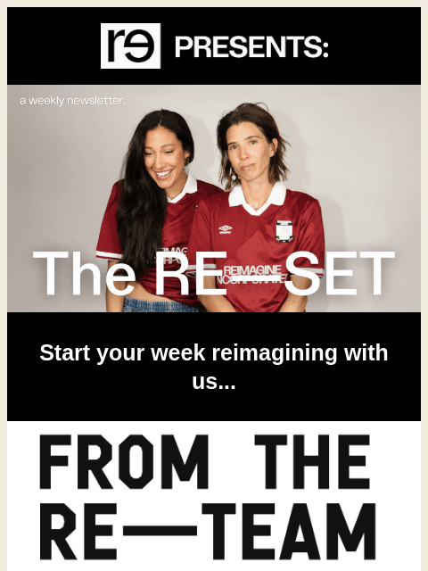 re-website newsletter: The RE—team: Celebrating Earth Day 🌎