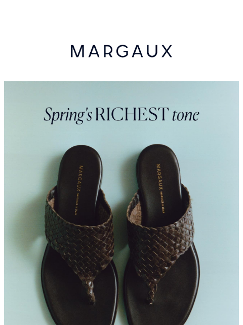 margauxny newsletter: Spring's surprise color?