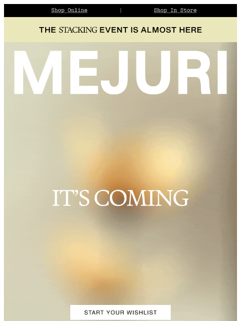 mejuri newsletter: Try to Act Surprised