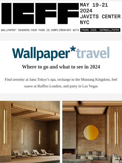 Discover the weekly Wallpaper* travel guide: where to go and what to see around the world ‌ ‌ ‌ ‌ ‌ ‌ ‌ ‌ ‌ ‌ ‌ ‌ ‌ Wallpaper* Where to go and what to see in 2024 Find serenity at Janu Tokyo's spa,