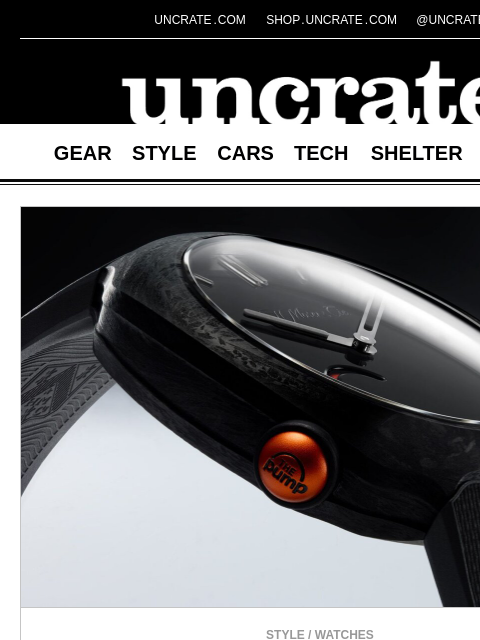 uncrate newsletter: Reebok x H. Moser & Cie. Streamliner Pump Watch & ...