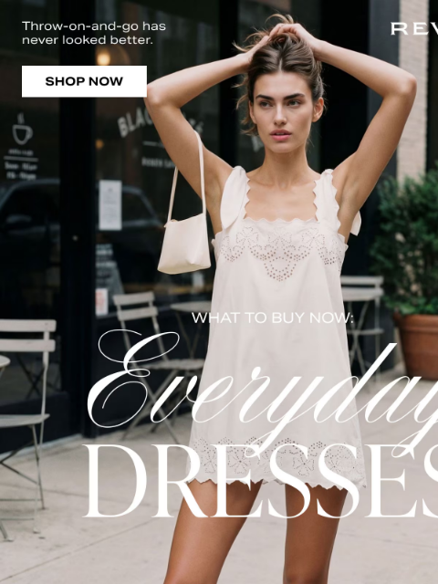 revolve newsletter: Trending Dresses: White Minis, Pretty Prints & Mor...