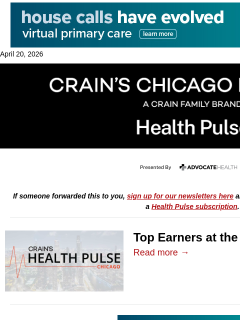 crainalerts newsletter: Top Earners at the Alzheimer’s Association