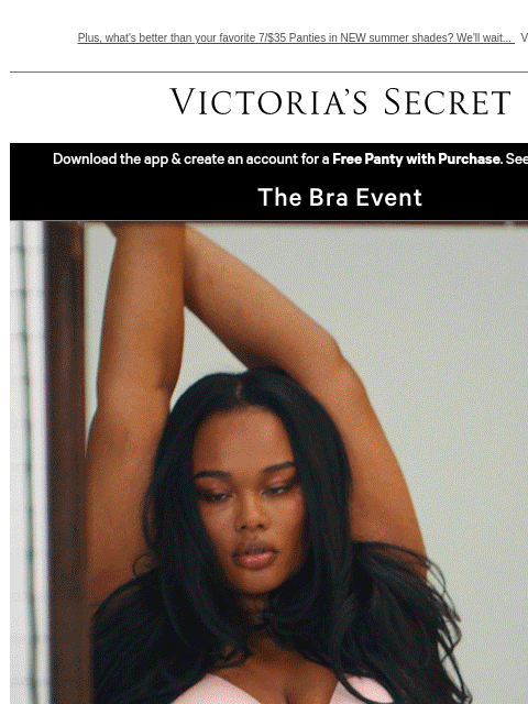 victoriassecret newsletter: Attn: Get a FREE Bra When You Buy 2