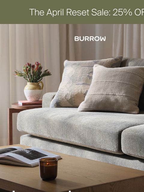 burrow newsletter: Go green and save 25%