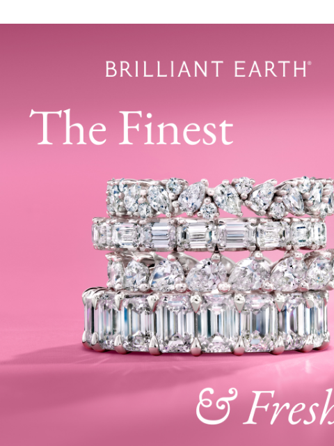 brilliantearth newsletter: JUST DROPPED: Our latest wedding bands 💍