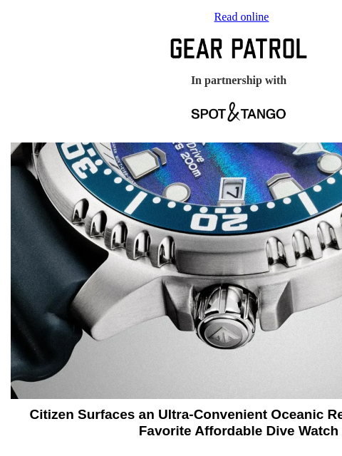 gearpatrol newsletter: This Affordable Dive Watch's Dial Offers More Than...