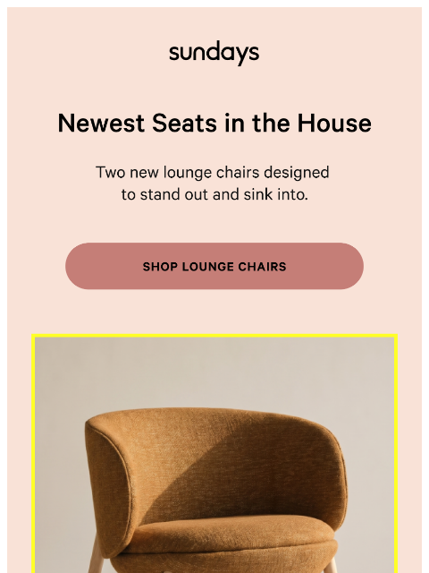 sundays-company newsletter: Just In: Two New Lounge Chairs
