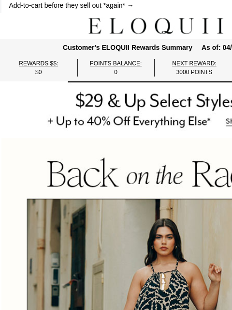 eloquii newsletter: Summer dresses just restocked...🤭