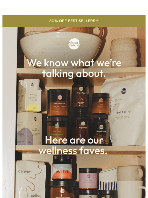 moonjuice newsletter: what the Moon Juice team actually takes