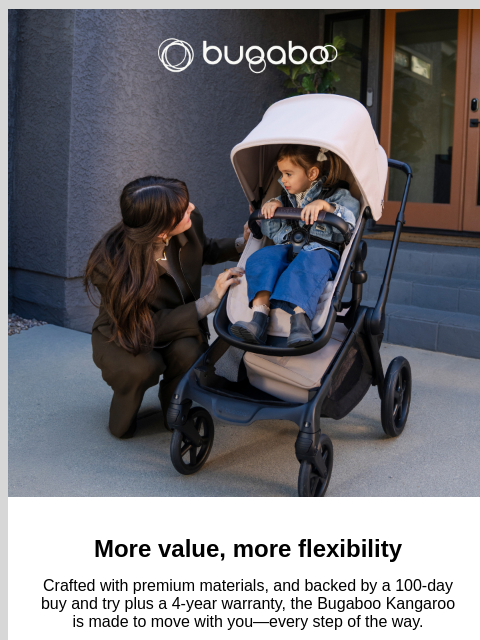 bugaboo newsletter: The stroller built for more