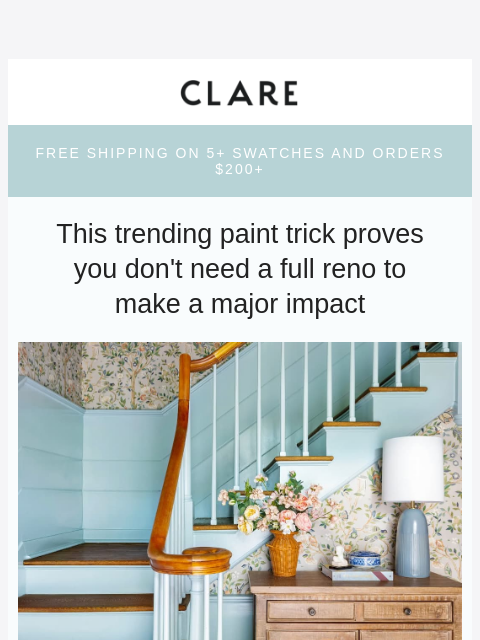 clare newsletter: The Pinterest trick your stairs deserve.