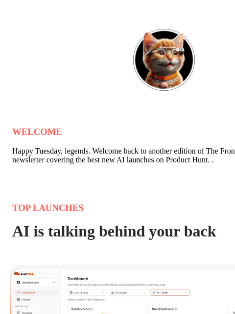 producthunt newsletter: Here comes Skynet