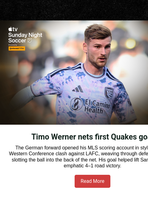 mlssoccer newsletter: San Jose Earthquakes make a statement on Matchday ...