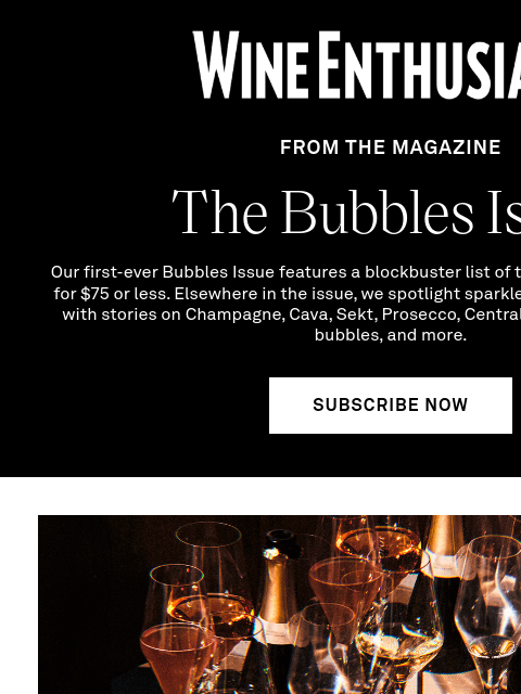 wineenthusiast newsletter: The Top 40 Sparkling Wines