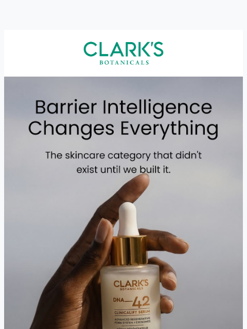 clarksbotanicals newsletter: Skincare that gets smarter the longer you use it
