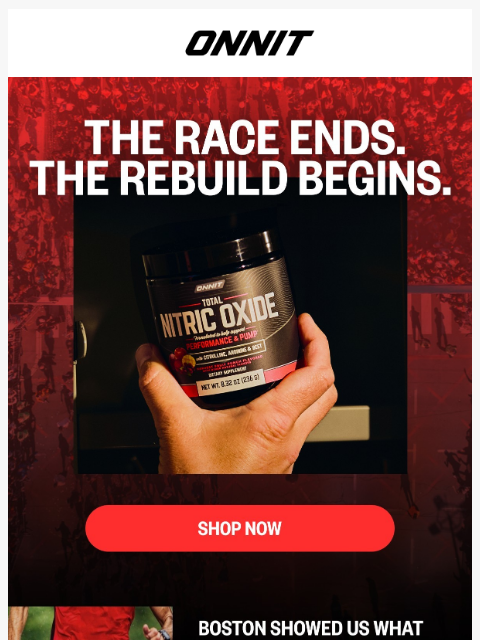 onnit newsletter: Recovery is where endurance is built.