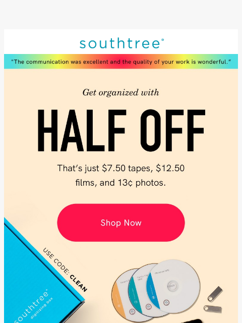 southtree newsletter: Declutter & Digitize with 50% OFF