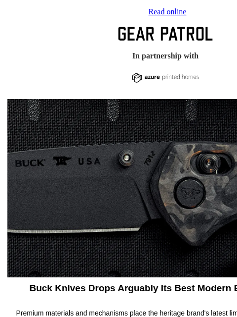 gearpatrol newsletter: Is This Buck's Best Modern EDC Folding Knife?
