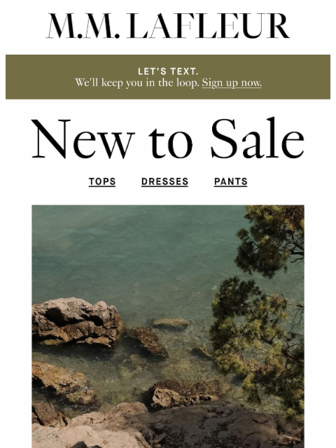 mmlafleur newsletter: NEW TO SALE: Save Up to 70%