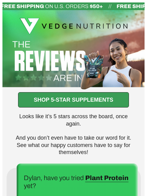 vedgenutrition newsletter: We've lost count of all these stars! 🌟