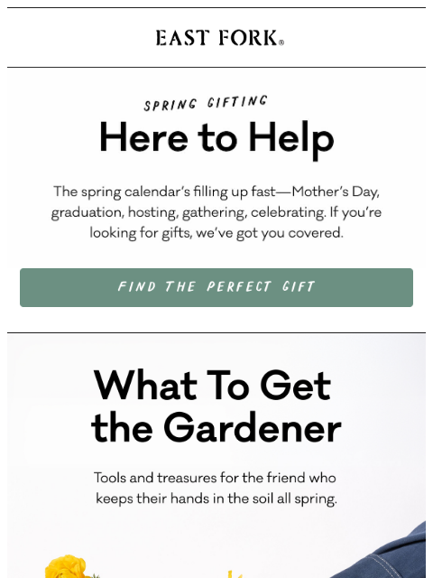 eastfork newsletter: Your guide for spring gifting 🌷