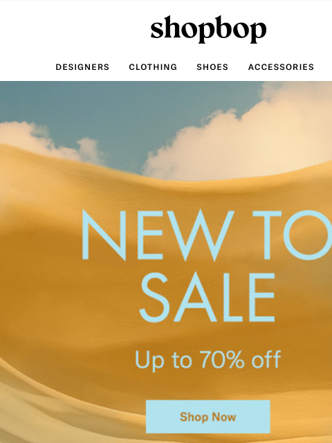 shopbop-mail newsletter: Up to 70% off SALE