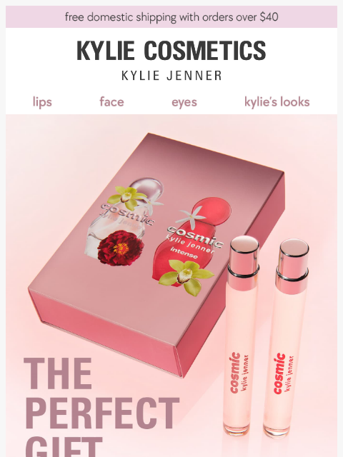 kyliecosmetics newsletter: gift our newest fragrance 🎁
