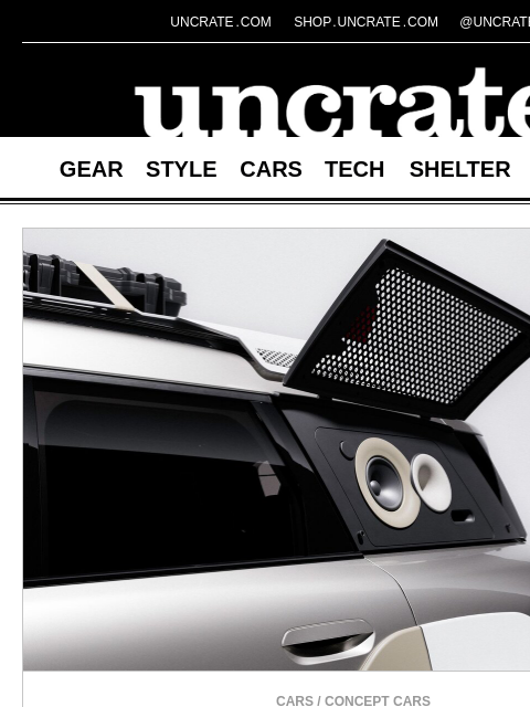 uncrate newsletter: MINI x Vagabund Countryman & more