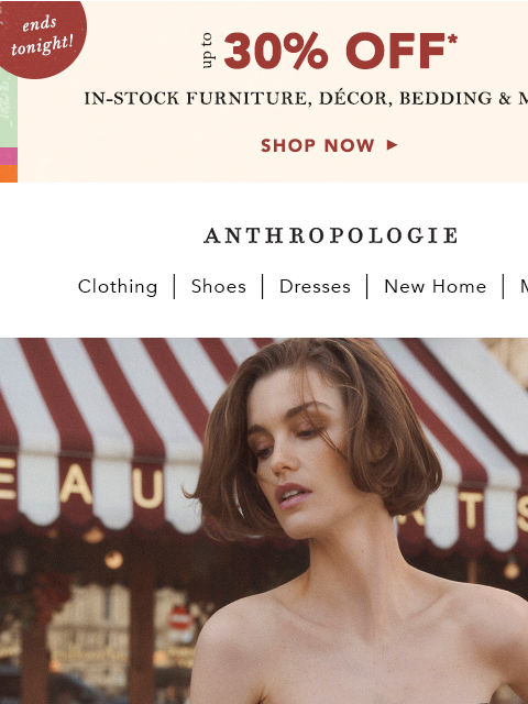 anthropologie newsletter: Wear the (textured) dress.