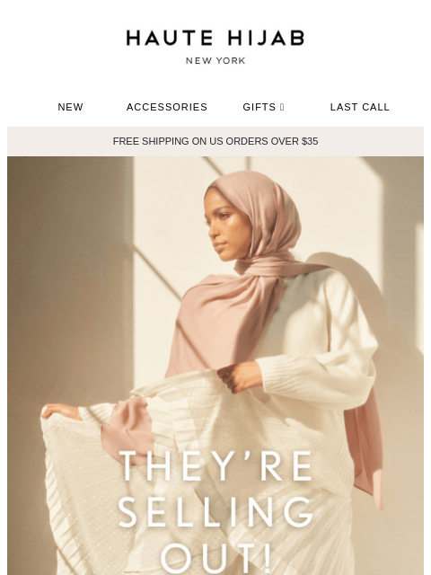 hautehijab newsletter: 3 colors sold out already 💨
