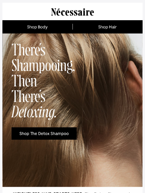 necessaire newsletter: A complete sensory reset