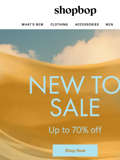 shopbop-mail newsletter: Up to 70% off SALE