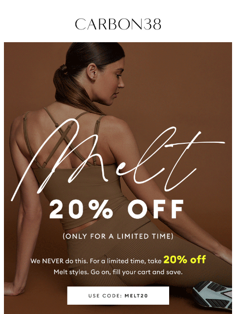 We NEVER do this. Take 20% off with code: MELT20 ͏ ͏ ͏ ͏ ͏ ͏ ͏ ͏ ͏ ͏ ͏ ͏ ͏ ͏ ͏ ͏ ͏ ͏ ͏ ͏ ͏ ͏ ͏ ͏ ͏ ͏ ͏ ͏ ͏ ͏ ͏ ͏ ͏ ͏ ͏ ͏ ͏ ͏ ͏ ͏ ͏ ͏ ͏ ͏ ͏ ͏ ͏ ͏ ͏ ͏ ͏ ͏ ͏ ͏ ͏ ͏ ͏ ͏ ͏ ͏ ͏ ͏ ͏ ͏ ͏ ͏ ͏ ͏ ͏ ͏ ͏ ͏ ͏ ͏ ͏ ͏