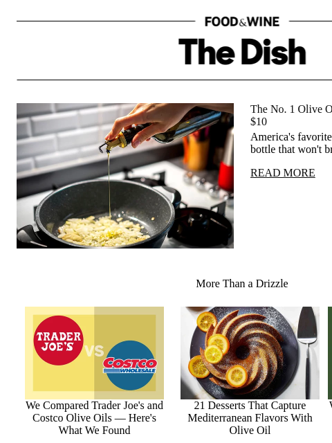 foodandwine newsletter: The No. 1 Olive Oil in the US Costs Less Than $10