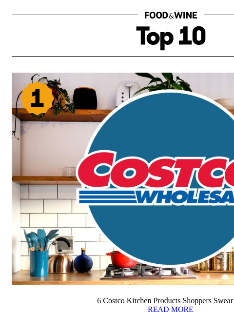 foodandwine newsletter: 6 Costco Kitchen Products Shoppers Swear By