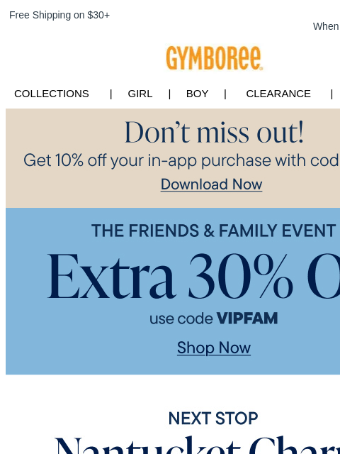 gymboree newsletter: Next Stop: Nantucket Charm