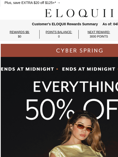 eloquii newsletter: Ends TONIGHT️ 🚨 50% off + extra 60% off sale