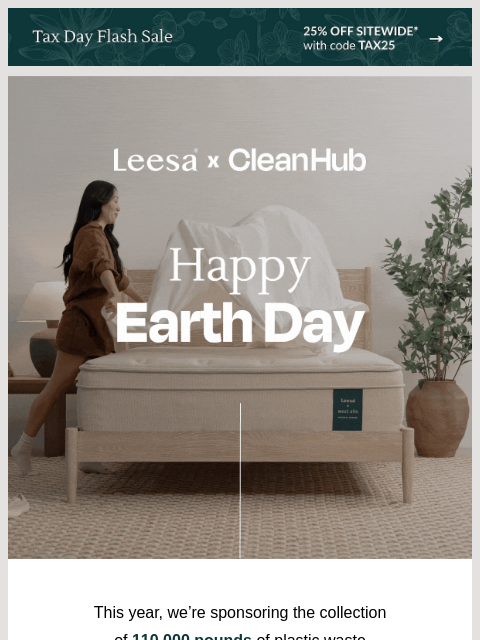leesasleep newsletter: Our commitment this Earth Day