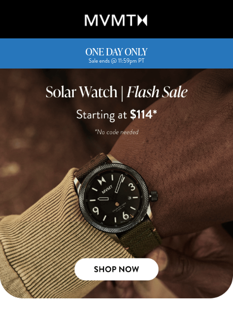 mvmt newsletter: Earth Day Special: 50% Off Flash Sale