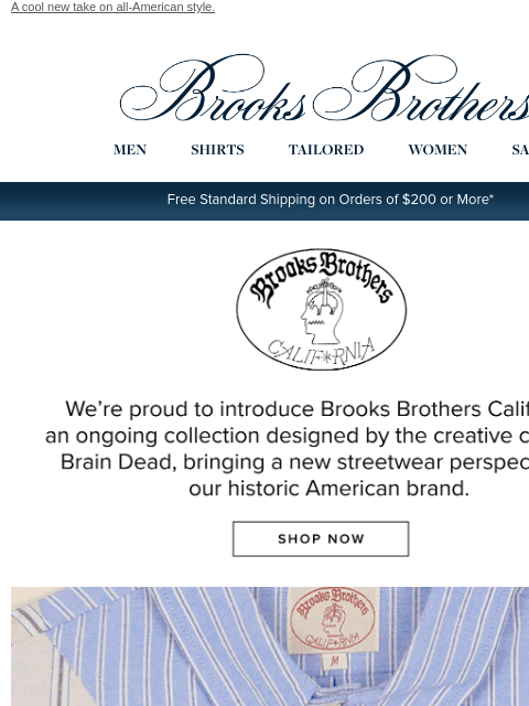 brooksbrothers newsletter: Introducing Brooks Brothers X Brain Dead