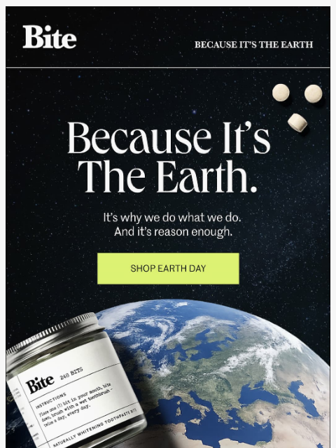 bitetoothpastebits newsletter: Because It's The Earth