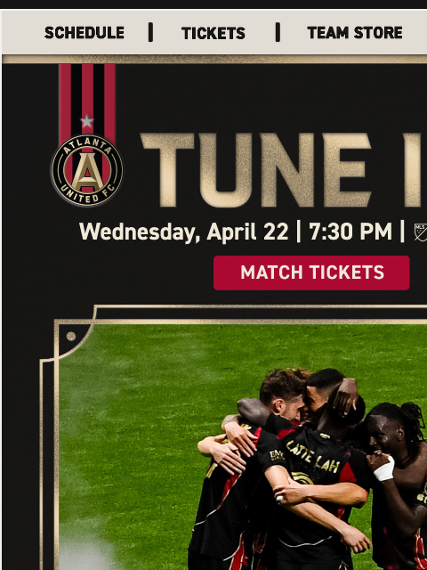 atlutd newsletter: It's Matchday | TONIGHT 7:30 pm