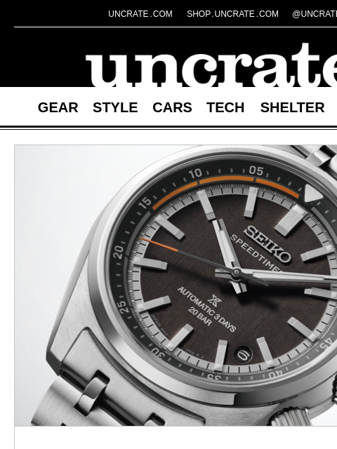 uncrate newsletter: Seiko Prospex SPB515 Speedtimer Mechanical Watch &...