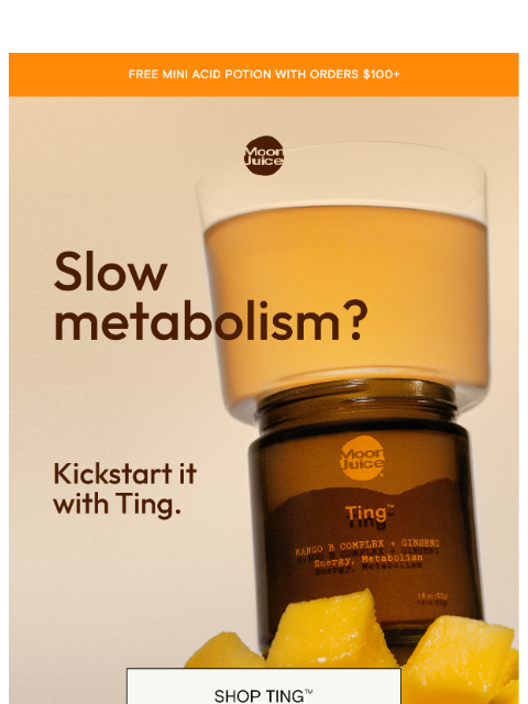 moonjuice newsletter: your metabolism needs this