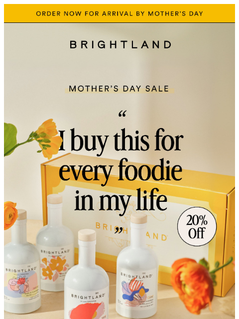 brightland newsletter: Something gorgeous for her kitchen