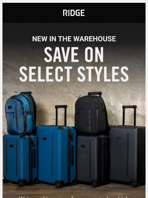 ridge newsletter: New Gear Added to Sale