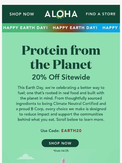 aloha newsletter: At ALOHA, Earth Day means everything.