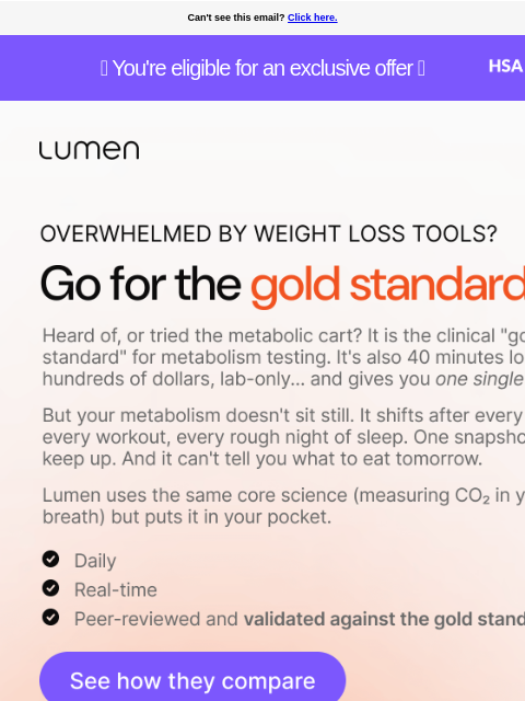 lumen newsletter: You don't need a lab to understand your metabolism