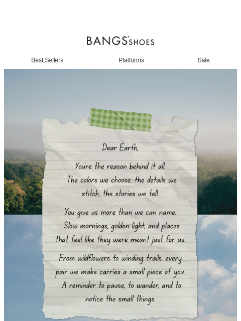 bangsshoes newsletter: Where every design begins 🌿